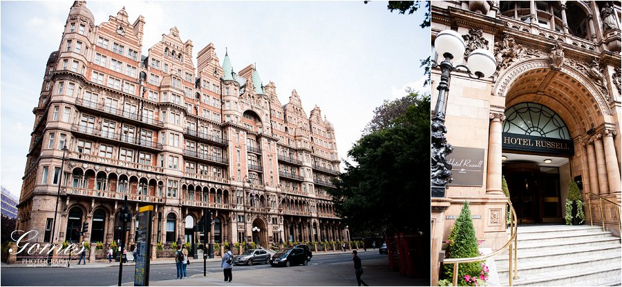 Wedding photography at Hotel Russell