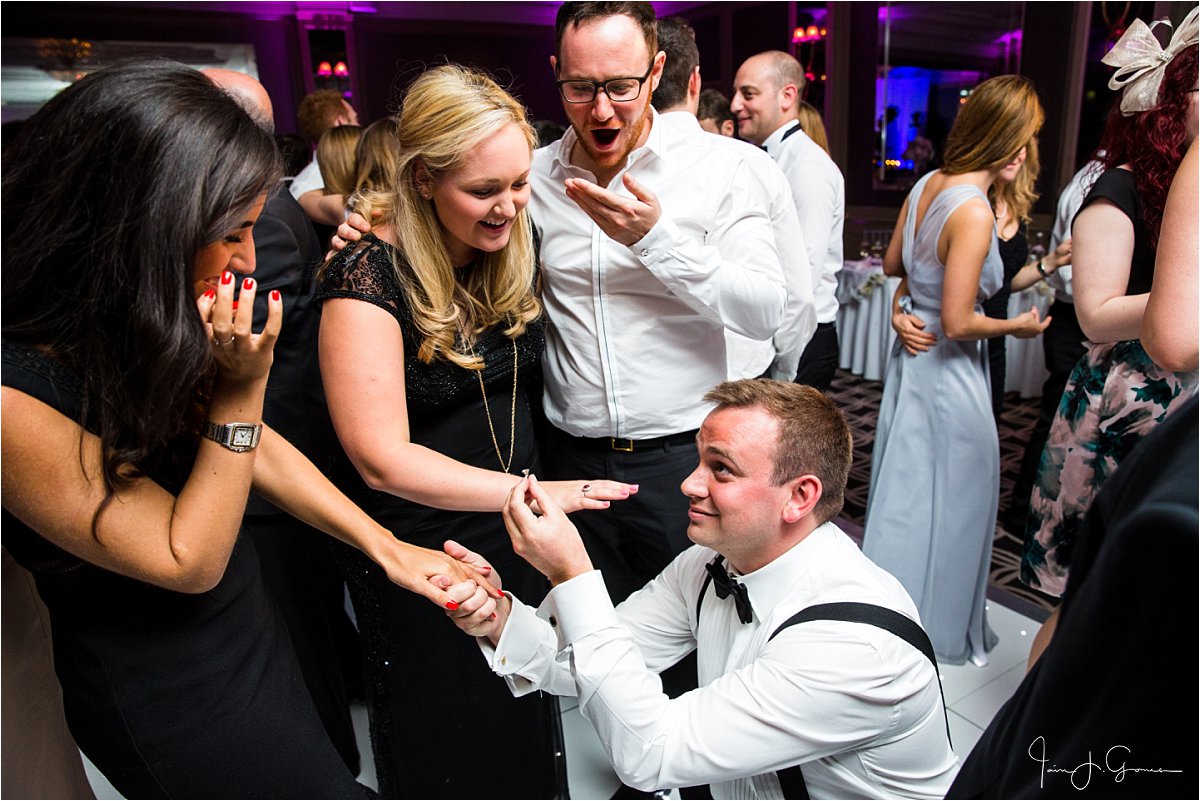 getting proposed too at a wedding